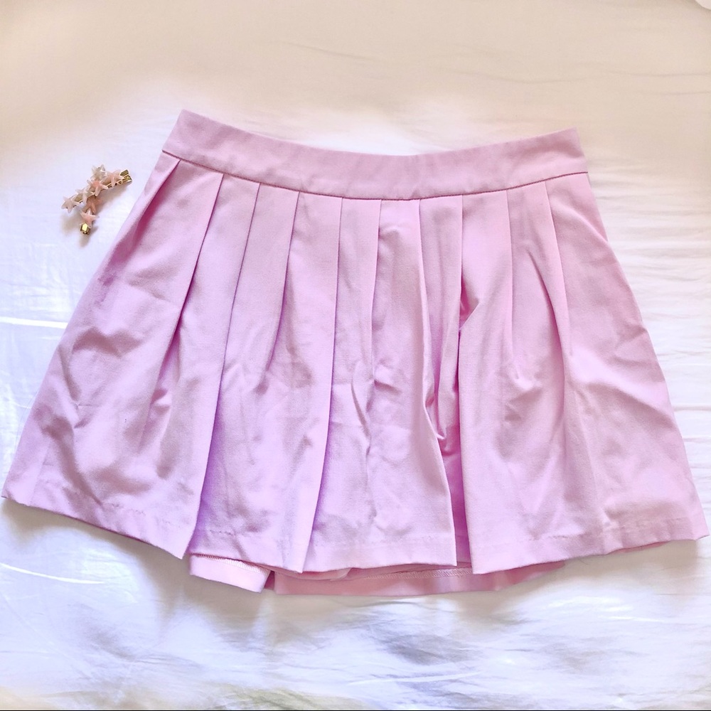 🌸Kawaii Harajuku Sakura Pink Pleated Skirts✨